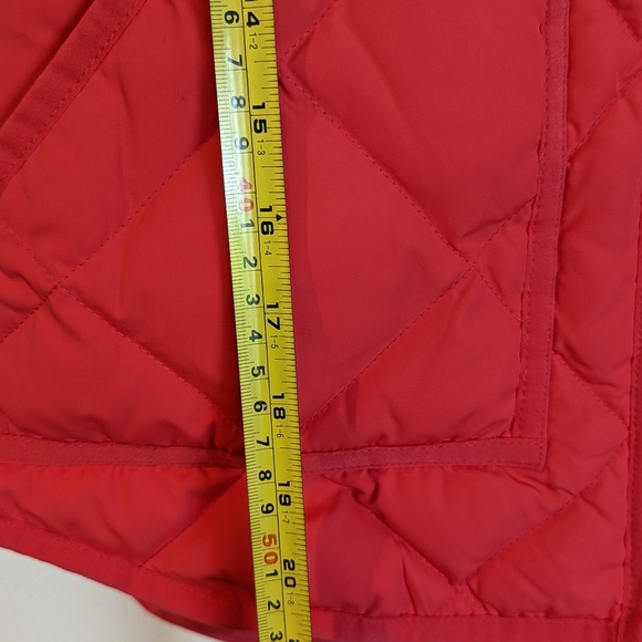 J Crew women's XXS Down Quilted Puffer Jacket Coral / Salmon - Picture 7 of 9